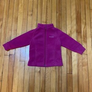 Columbia Baby Fleece Zip Up Jacket, Size 18–24 Months, Fuchsia